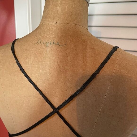 ZARA KNIT | black cropped bra top S - Picture 6 of 13